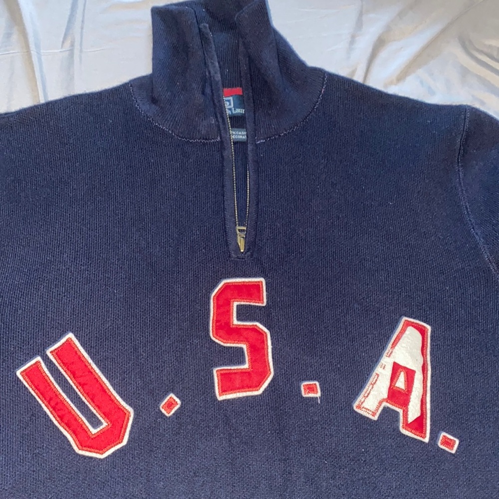 Mens 3/4 zip sweater